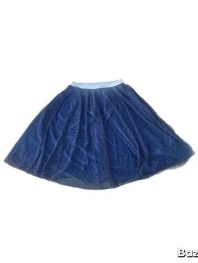 Time Capsule Tulle Midi Skirt in Midnight Stardust